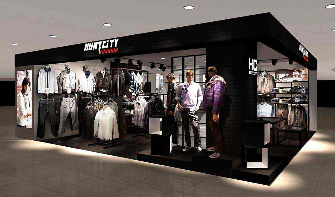 連鎖品牌SI空間設計|現代簡約服裝店裝修設計-HUNT.CITY